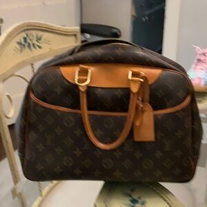 Louis Vuitton Monogram Travel Bag in Brown and Tan